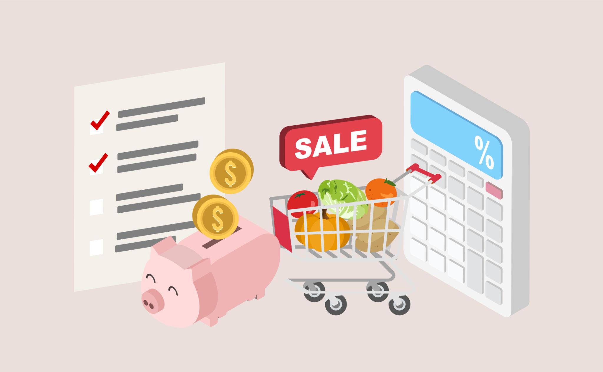 budget grocery shopping with coupons meal planning savings 2026